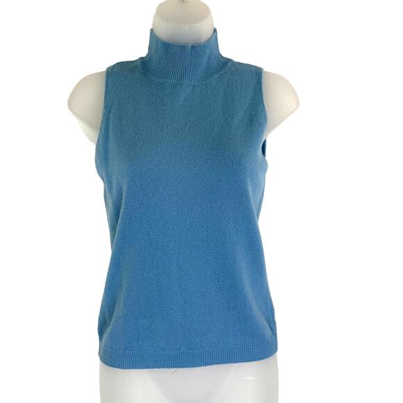 Y2K United Colors of Benetton Turtleneck Sweater Sleeveless Wool - Picture 1 of 4